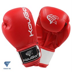 Перчатки боксерские KouGar KO200-6, 6oz, красный - фото 17374