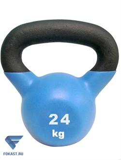 Гиря с виниловым покрытием Sport Elite 24 кг, матовая - фото 17482