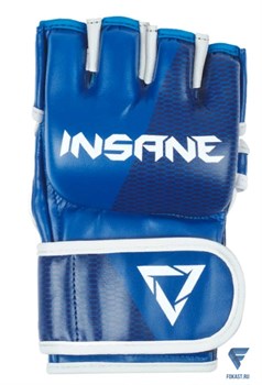 Перчатки для MMA EAGLE, ПУ, синий, M - фото 20130