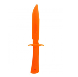 Нож односторонний твердый МАКЕТ оранжевый - фото 20699