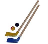 Хоккейный набор (2 клюшки + шайба + мячик) арт. 05-04