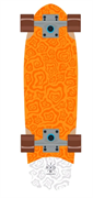Круизер деревянный Orange 28.5''X8.25''