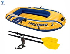 Надувная лодка Challenger 2 Set Intex 68367