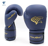 Перчатки боксерские KouGar KO700-8, 8oz, темно-синий
