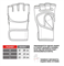 Перчатки для MMA FALCON, ПУ, красный, M - фото 20192